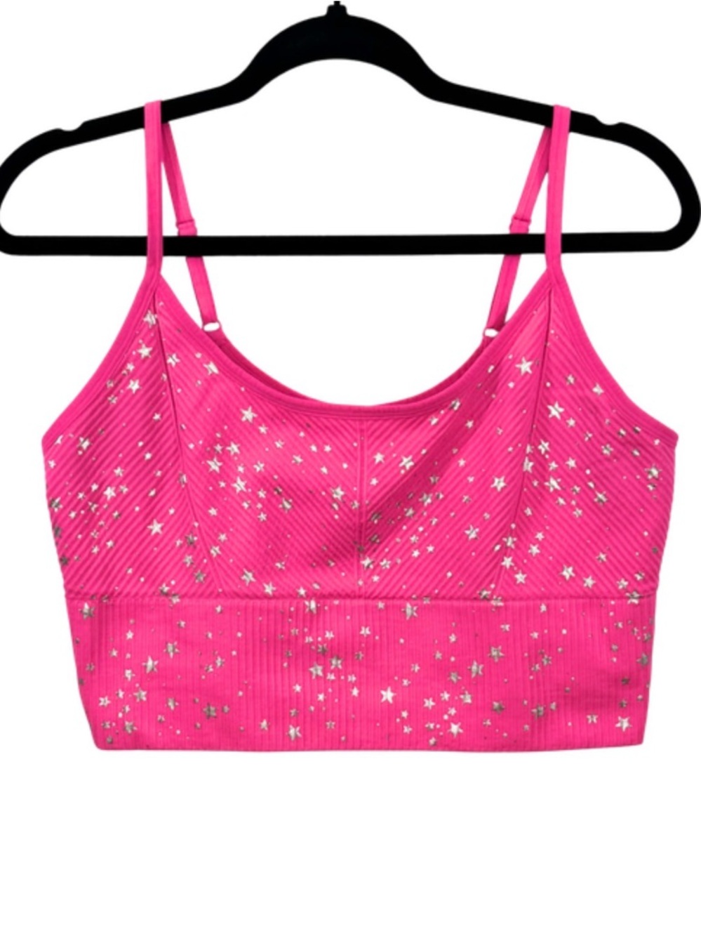 Women’s Pink Star-Print Bralette Crop Top PINK Victoria’s Secret